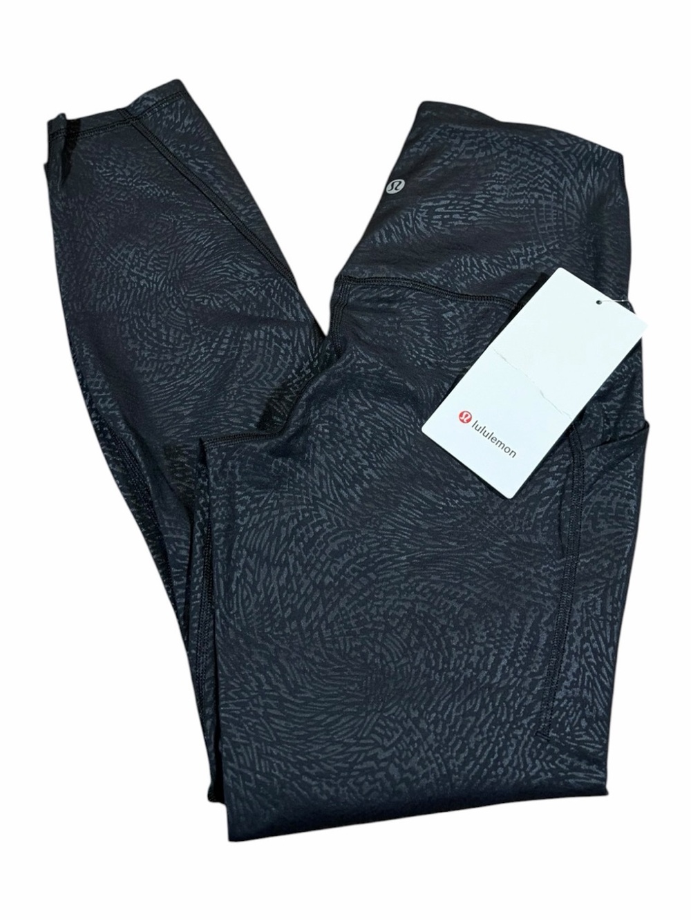NWT Lululemon Align High-Rise Pant with Pockets 25” (Ripple Emboss Black) Size 6